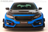 J'S Racing Carbon Front Twin Canards / Side Wing Civic Type R FK8