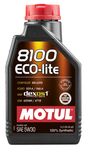 Motul 8100 Synthetic Motor Oil  Eco Lite