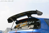 J'S Racing 3D GT Carbon Fiber Wing Wet Carbon